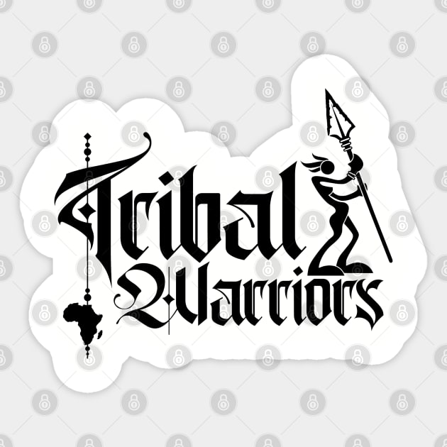 Women's African Tribal Warrior Design Sticker by irfankokabi